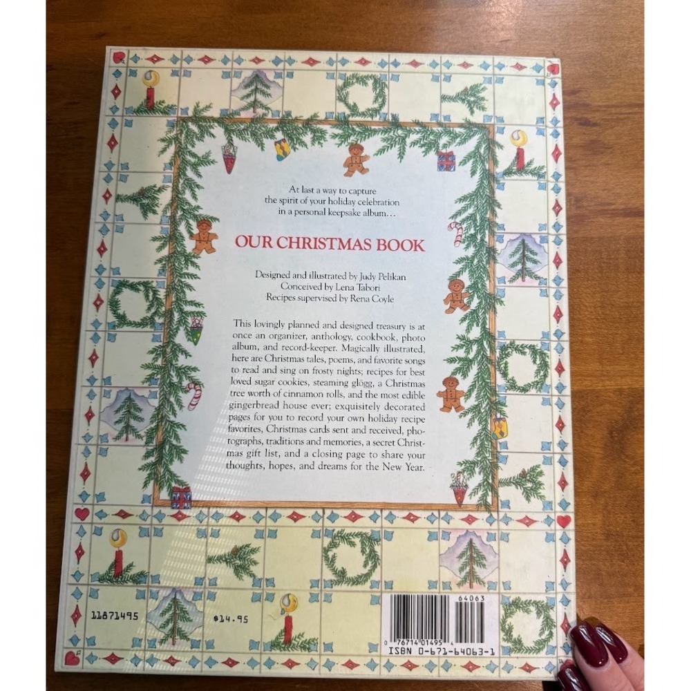 VTG Christmas Keepsake Kids Holiday Traditions Memories Book and VTG Cookbook - Picture 16 of 16